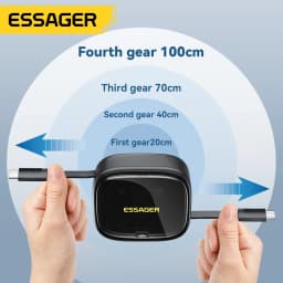 Essager PD 60W Multifunctional USB Type C Data Cable Set Fast Charging For IPhone16 15 Xiaomi Charger Storage Box Pin Travel Box
