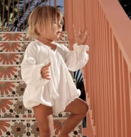 2025 Nordic Baby Spring and Autumn Cotton and Linen Hollow Out Backless V-neck Lace Jumpsuit Baby Clothes