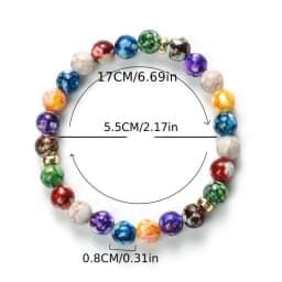 EVISPOL New 7 Chakra Treatment Men Bracelet Yoga Stone Adjustable Beads Bracelet Meditation Relaxation Anxiety Women's Bracele