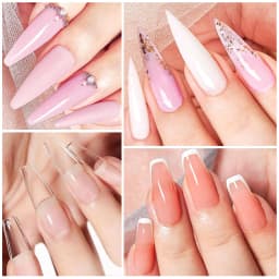 10pcs 20ml Extension Nail Gel Polish Set Acrylic Crystal Building Full Polygel For Nails Kit UV Varnish Nail Art Manicure Kit