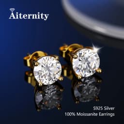 GRA Certificate 100% Moissanite Earrings for Women Pass Diamond Testing Pen Ear Studs 925 Sterling Silver Fine Jewelry