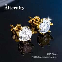GRA Certificate 100% Moissanite Earrings for Women Pass Diamond Testing Pen Ear Studs 925 Sterling Silver Fine Jewelry
