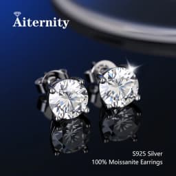 GRA Certificate 100% Moissanite Earrings for Women Pass Diamond Testing Pen Ear Studs 925 Sterling Silver Fine Jewelry