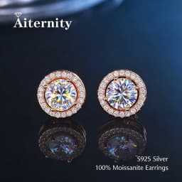 GRA Certificate 100% Moissanite Earrings for Women Pass Diamond Testing Pen Ear Studs 925 Sterling Silver Fine Jewelry