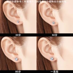 GRA Certificate 100% Moissanite Earrings for Women Pass Diamond Testing Pen Ear Studs 925 Sterling Silver Fine Jewelry