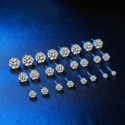 GRA Certificate 100% Moissanite Earrings for Women Pass Diamond Testing Pen Ear Studs 925 Sterling Silver Fine Jewelry