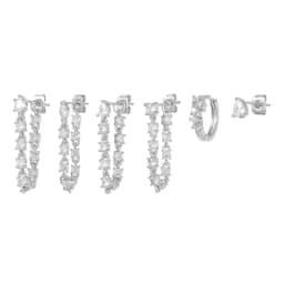 925 Sterling Silver Earrings Set for Women Teen Girls Fine 18K Real Gold Plated Galaxy Starlight Tassel Earring 6pcs Jewelry Set