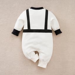 Newborn Baby Boy Long sleeves clothing 0-18 Months one-piece White cotton fashion for Astronaut Print Infant Casual Jumpsuit