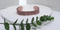ARADOO Tree of Life Premium Copper Bracelet for Men Women with 18pcs Strength Magnetic Cuff Bangle Jewelry with Gift Box