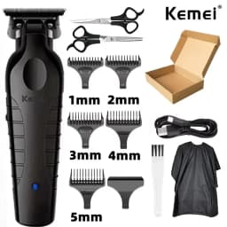 Kemei Hair Clipper Km-809A Km-2299 Km-2024 UBS Rechargeable Cordless Beard Trimmer Powerful Electric Hair Clippers for Men