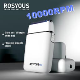 ROSYOUS RS620 Professional Shaver 10000RPM Double Foil for Men Beard Trimmer Professional Hair Cutting Machine