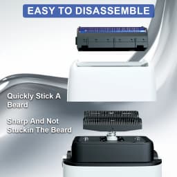 ROSYOUS RS620 Professional Shaver 10000RPM Double Foil for Men Beard Trimmer Professional Hair Cutting Machine