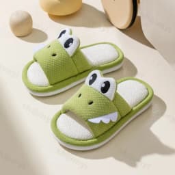 Capybara Closed Toe Slippers Children's 2026 Fashion Linen Floor Shoes Indoor Breathable Home Sandals Anti-slip Cartoon Slipper