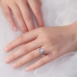 2 Carat Colorful Moissanite Rings D Color VVS Original Sterling Silver 925 Jewelry For Women Wedding Bands with Free Certificate