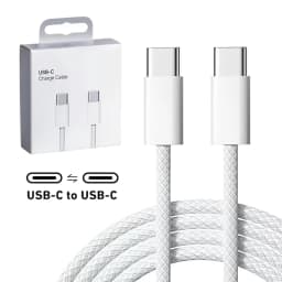 10 PCS 60W PD USB-C Fast Charging Braided Cable For iPhone 15 16 Pro Max Samsung Xiaomi Redmi POCO Type C Cables With Retail Box