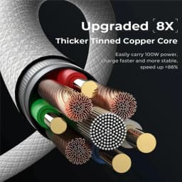 10 PCS 60W PD USB-C Fast Charging Braided Cable For iPhone 15 16 Pro Max Samsung Xiaomi Redmi POCO Type C Cables With Retail Box