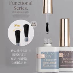 OUBOLI Super Diamond Base Coat UV Gel 15ml No Wipe Shiny Top Coat Clear Watercolor Soak Off UV LED Nail Gel Polish Function Gel