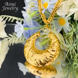 Popular African 18K Gold Plated Copper Jewelry Set for Women Earrings Pendant Necklace Brazilian Bridal Wedding Party Gifts