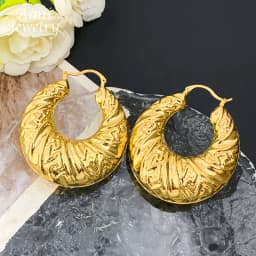 Popular African 18K Gold Plated Copper Jewelry Set for Women Earrings Pendant Necklace Brazilian Bridal Wedding Party Gifts