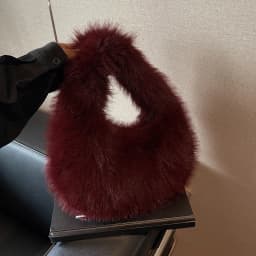 Winter Shoulder Bags Casual Furry for Women Solid Color Soft Plush Ladies Clutch Purse Handbags Lightweight Female Hobos Bag
