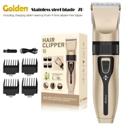 Professional Electric Hair Clipper Set, Low-Noise Long-Lasting Hair Trimmer, USB Rechargeable Grooming Kit for Home Use