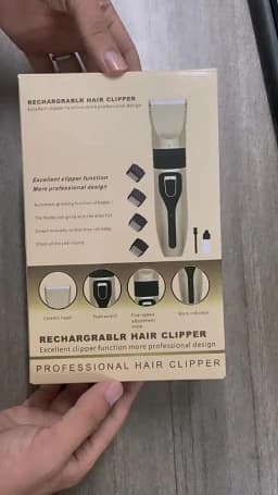 Professional Electric Hair Clipper Set, Low-Noise Long-Lasting Hair Trimmer, USB Rechargeable Grooming Kit for Home Use