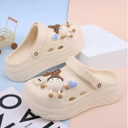Platform Slippers Summer Women's Sandals 6cm  Ladies Outdoor Clogs Thick Street Beach Slides Girls Flip Flops Garden Shoes