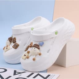 Platform Slippers Summer Women's Sandals 6cm  Ladies Outdoor Clogs Thick Street Beach Slides Girls Flip Flops Garden Shoes