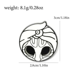 5Pcs/set Hollow Knight Cosplay Backpack Brooch Accessories Pendant for Fans Backpack Clothes Collectibles