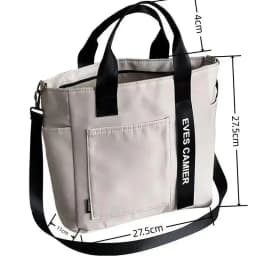 New Casual Tote Large Capacity Shoulder Bag Nylon Waterproof Canvas Handbag Simple Fashion Messenger Bags for Schoolgirl