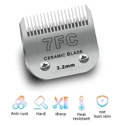 7FC/5FC/10/15/30/40/3-3/4FC Replacement Ceramic Blade For Andis AGC,BDC,BGC,MBG /Oster A5,Classic 76/Wahl KM Dog Pet Clippers