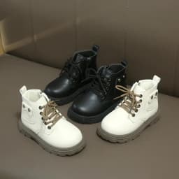 2025 Spring Autumn Winter Ankle Boots Light Girl Platform Shoes Burgundy Beige Black Boys Short Boots Super Cozy Shoes