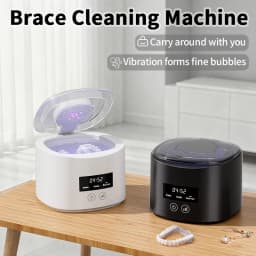 50KHZ Ultrasonic Braces Cleaning Machine USB Rechargeable Multi-Function Invisible Retainer Denture Machine