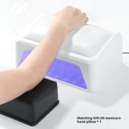 Professional High Power Portable Nail Dryer UV Lamp Acrylic Manicure Hand Pillow 365nm Luminous Deep Nail Armpit