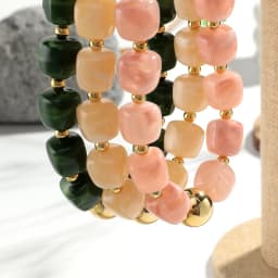 Colorful Acrylic Big Square Beaded Choker Necklaces for Women Personalized Handmade Pendant Necklace New Fashion Jewelry Gift