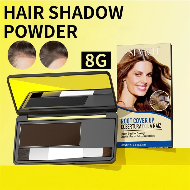 Sevich 5 Colors Hair Shadow Powder Natural Touch Hair Concealer Coverage HairLine Powder Repair Volume Hairline Fluffy Powder
