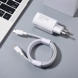 For Xiaomi 120W GaN Pudding Charger Turbo Fast Adapter with 2M 1.5M PD Cable for Redmi K80 K70E K60 pro Mi 17 15 14 13 12 pro