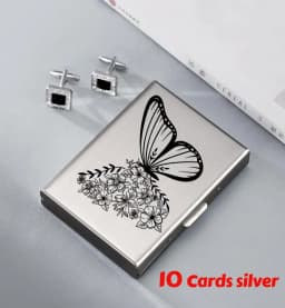 Horse Head Anti-Scan RFID 10 Cards Aluminum Metal Credit Card Holder Blocking Wallet Case Business Card Protection Hold