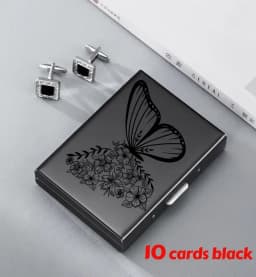 Horse Head Anti-Scan RFID 10 Cards Aluminum Metal Credit Card Holder Blocking Wallet Case Business Card Protection Hold
