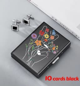 Horse Head Anti-Scan RFID 10 Cards Aluminum Metal Credit Card Holder Blocking Wallet Case Business Card Protection Hold