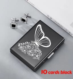 Horse Head Anti-Scan RFID 10 Cards Aluminum Metal Credit Card Holder Blocking Wallet Case Business Card Protection Hold