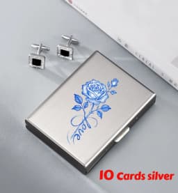 Horse Head Anti-Scan RFID 10 Cards Aluminum Metal Credit Card Holder Blocking Wallet Case Business Card Protection Hold