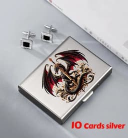 Horse Head Anti-Scan RFID 10 Cards Aluminum Metal Credit Card Holder Blocking Wallet Case Business Card Protection Hold