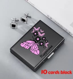 Horse Head Anti-Scan RFID 10 Cards Aluminum Metal Credit Card Holder Blocking Wallet Case Business Card Protection Hold