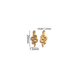 5pcs Stainless Steel Butterfly Snake Sun Heart Charms Jewelry Making Accessories DIY Women Earrings Necklace Jewelry Making Base
