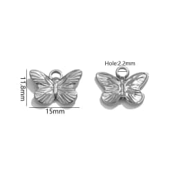 5pcs Stainless Steel Butterfly Snake Sun Heart Charms Jewelry Making Accessories DIY Women Earrings Necklace Jewelry Making Base