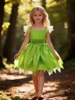 Girls Flower Fairy Dress Up Kids Princess Dress With Wings Halloween Princess Costume Elves Party Tinkerbell Tinker Bell Dress