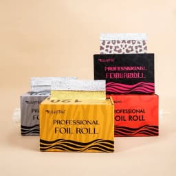 Leopard Print Pop Up Hair Foil Highlighting Foil 5x11 Inch Aluminum Foil Sheets for Hair Coloring Stylist Hairdressing Tools