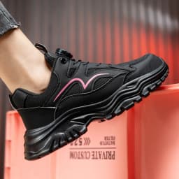 New Rotary Buckle Styles Women Safety Boots With Steel Toe Cap Anti-smash Work Sneakers Safety Shoes IndestructibleWork Boots