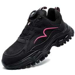 New Rotary Buckle Styles Women Safety Boots With Steel Toe Cap Anti-smash Work Sneakers Safety Shoes IndestructibleWork Boots